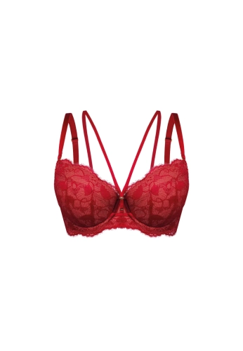 Biustonosz push-up Mefemi Nipplex Rosalia czerwony – ujęcie 2