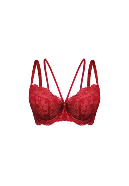 Biustonosz push-up Mefemi Nipplex Rosalia czerwony – ujęcie 2