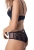 Brazyliany koronkowe Mefemi Nipplex Simone granatowy