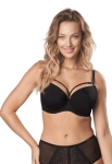 Biustonosz usztywniany na duży biust Mefemi Nipplex Desire czarny