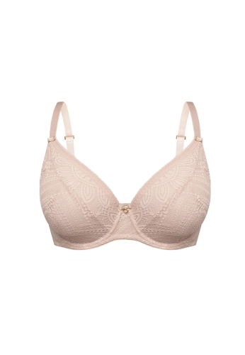 Biustonosz braletka miękka koronkowy Mefemi Nipplex Desire cappuccino – ujęcie 2