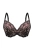 Biustonosz push-up koronkowy Mefemi Nipplex Theo czarno-różowy – ujęcie 2