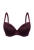 Biustonosz push-up koronkowy Mefemi Nipplex Viviene burgundowy – ujęcie 2