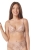 Biustonosz push-up koronkowy Mefemi Nipplex Nike mokka