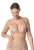 Biustonosz push-up formowany koronkowy Mefemi Nipplex Nike mokka