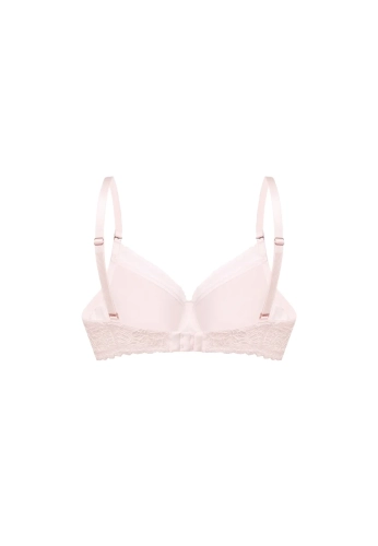 Biustonosz push-up formowany gładki Mefemi Nipplex Noemi różowy – ujęcie 2
