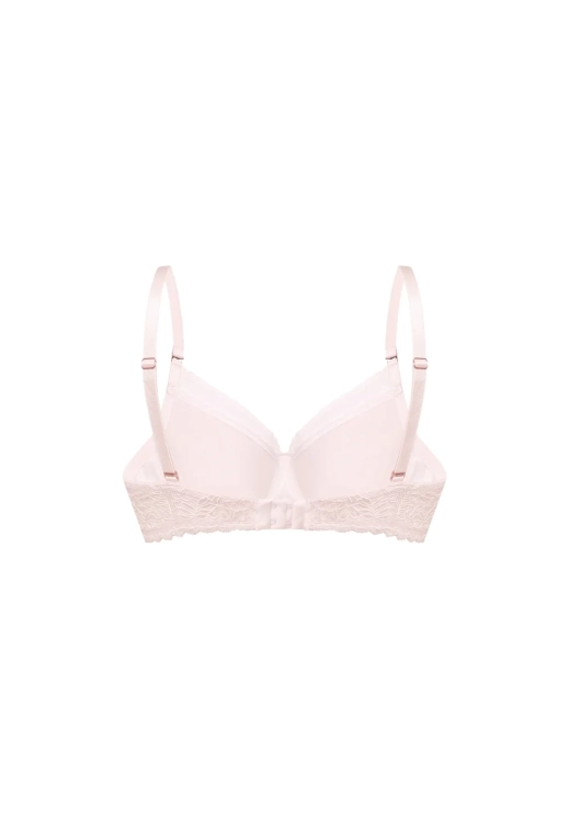 Biustonosz push-up formowany gładki Mefemi Nipplex Noemi różowy – ujęcie 2