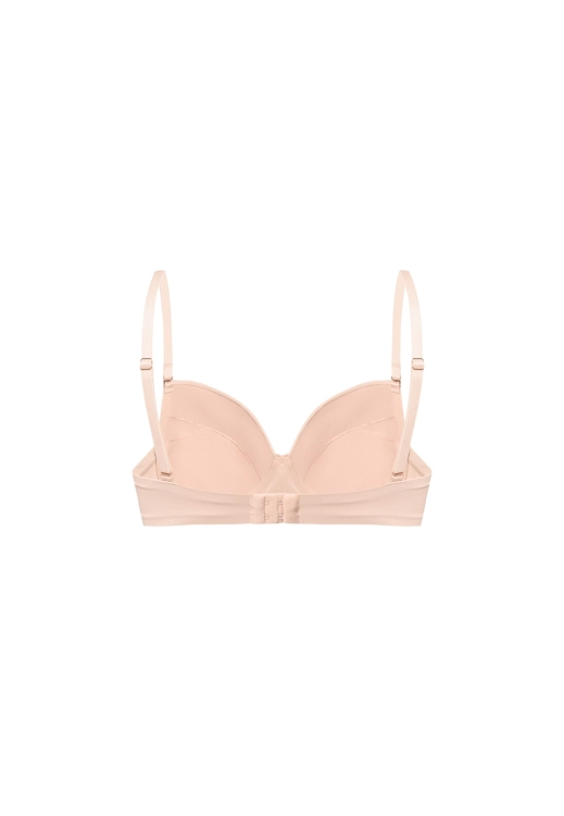 Biustonosz push-up gładki Mefemi Nipplex Nina cappuccino – ujęcie 2