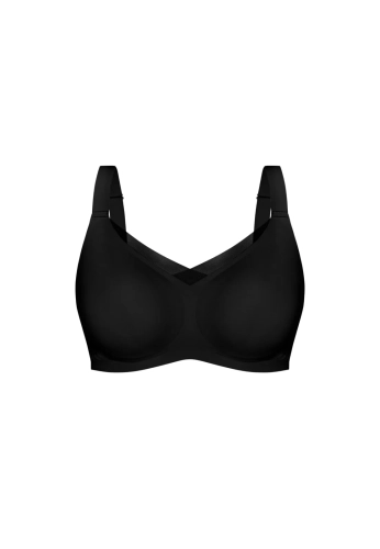 Biustonosz bez fiszbin gładki Mefemi Nipplex Sophia czarny – ujęcie 2