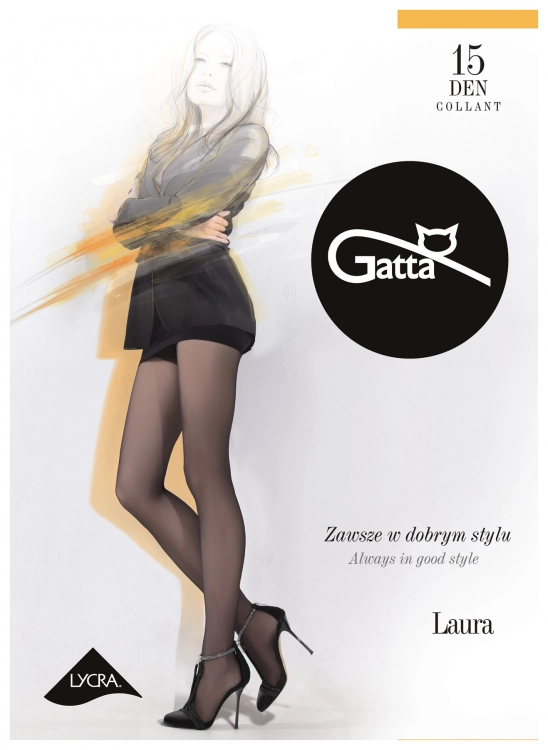 Rajstopy damskie 15 DEN Gatta Laura grafit – ujęcie 3