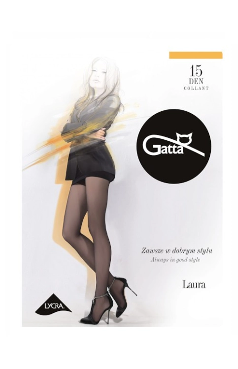 Rajstopy damskie 15 DEN Gatta Laura grafit – ujęcie 4