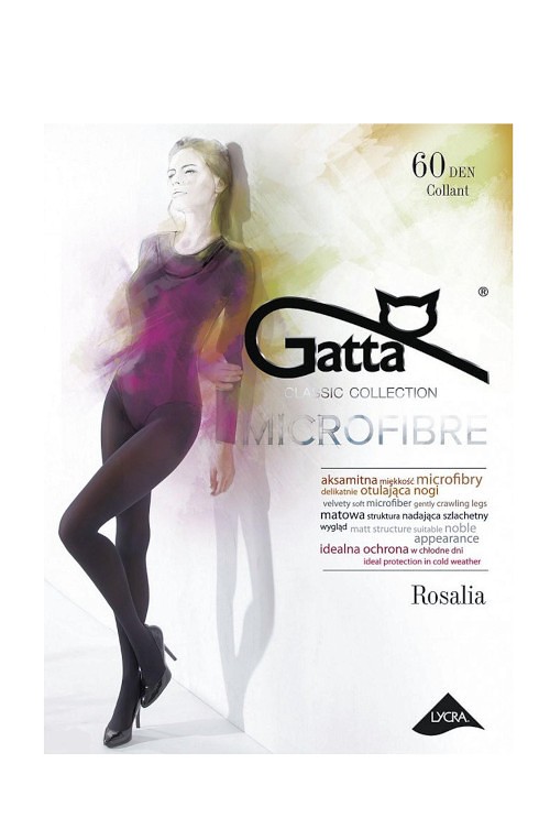 Rajstopy damskie 60 DEN Gatta Rosalia grafit – ujęcie 4