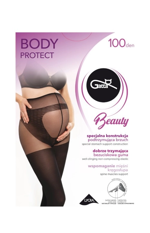 Rajstopy ciążowe 100 DEN Gatta Body Protect machiato