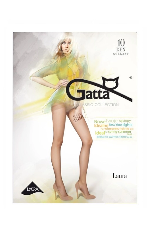 Rajstopy damskie 10 DEN Gatta Laura grafit – ujęcie 4