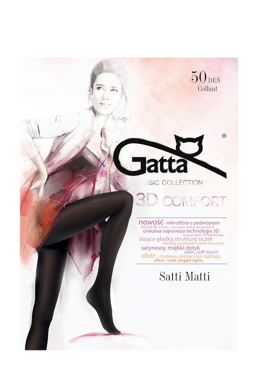 Rajstopy damskie 50 DEN Gatta Satti Matti nero