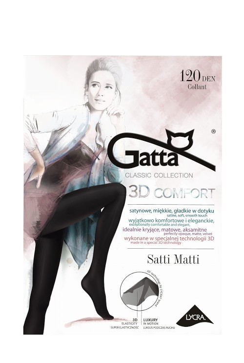 Rajstopy damskie 120 DEN Gatta Satti Matti grafit