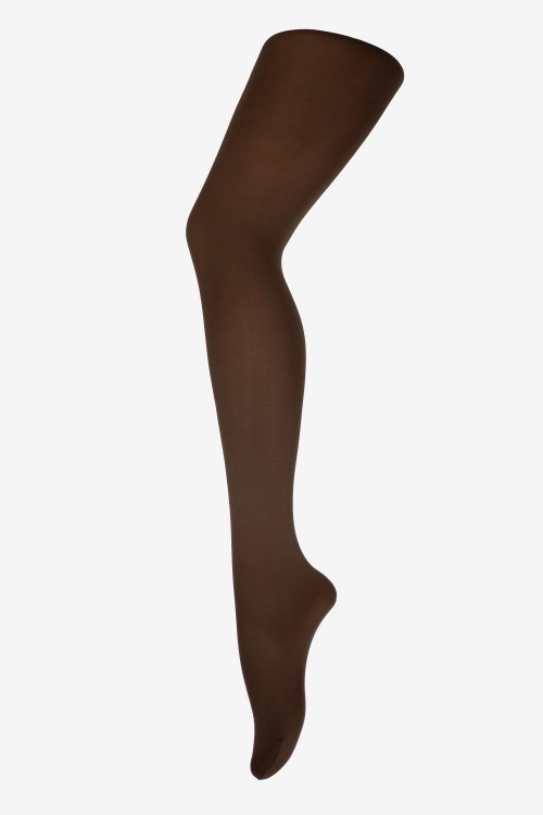 Rajstopy damskie 40 DEN Gatta &Wedel Microfibra white-choco – ujęcie 3