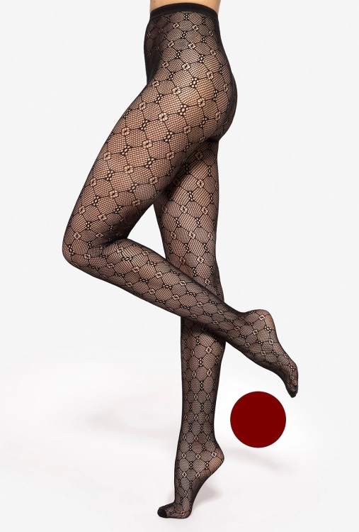 Rajstopy kabaretki Gatta Trendy Yasmine wz.07 nero – ujęcie 4