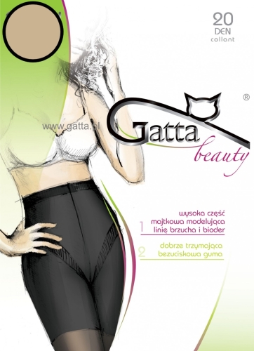 Rajstopy modelujące 20 DEN Gatta Body Shaper beige – ujęcie 2