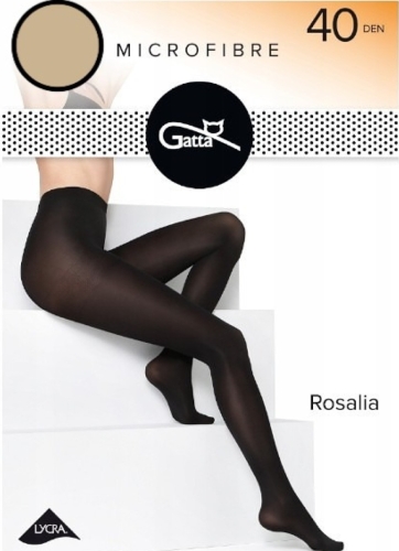Rajstopy damskie 40 DEN Gatta Rosalia beige – ujęcie 4