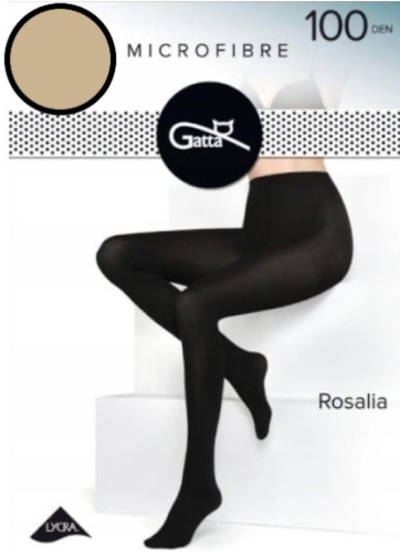 Rajstopy damskie 100 DEN Gatta Rosalia beige – ujęcie 4
