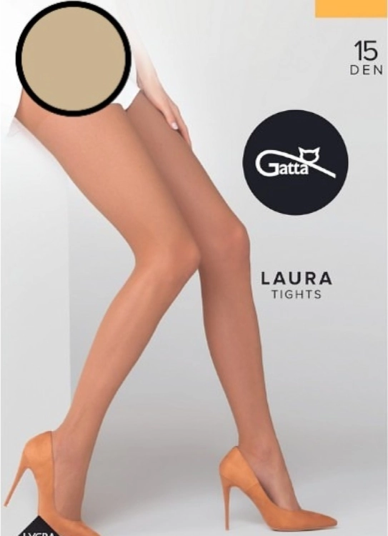 Rajstopy damskie 15 DEN Gatta Laura beige – ujęcie 4