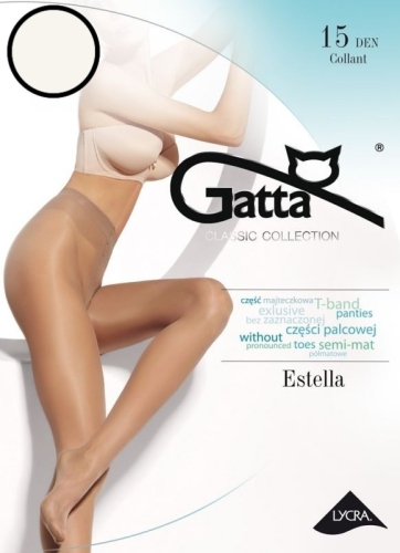 Rajstopy damskie 15 DEN Gatta Estella bianco – ujęcie 2
