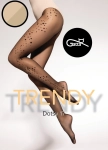 Rajstopy wzorzyste 20 DEN Gatta Dotsy 17 daino-beige