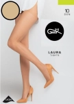 Rajstopy damskie 10 DEN Gatta Laura cienkie golden