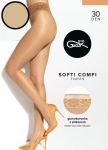 Rajstopy damskie 30 DEN Gatta Softi-Comfi 02 cienkie golden
