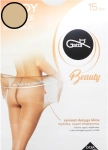Rajstopy damskie plus size 15 DEN Gatta Body Plus Size for Woman golden