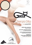 Rajstopy bezpalcowe 10 DEN Gatta Senza Dita cienkie natural