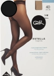 Rajstopy damskie 40 DEN Gatta Estella wzorzyste nero