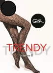 Rajstopy wzorzyste Gatta Trendy Yasmine wz.11 nero