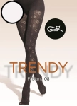 Rajstopy wzorzyste 40 DEN Gatta Trendy Fabiane wz.08 off white