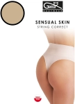 Stringi Gatta Sensual Skin Correct 41046 modelujące jasny beżowy 2