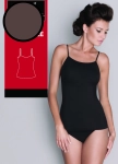Koszulka Gatta Camisole 42K 610 na cienkich ramiączkach dark choco