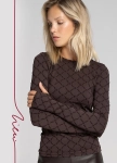 Bluzka Gatta Zień 43154 Seamless Monogram mocha