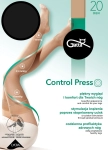 Pończochy Gatta Control Press 20 den o działaniu uciskowym nero