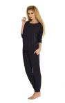 Komplet De Lafense 555 Paula 7/8 Homewear granatowy