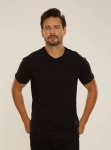 Koszulka De Lafense 828 T-shirt Chandler z krótkim rękawem czarna