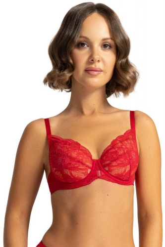 Biustonosz push-up Ava Grace 2156 Barbados czerwony