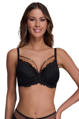 Biustonosz push-up Ava Fiesta 2153 czarny