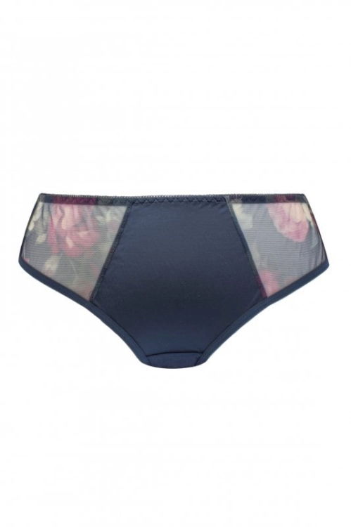 Figi Ava 1965 Navy Flowers