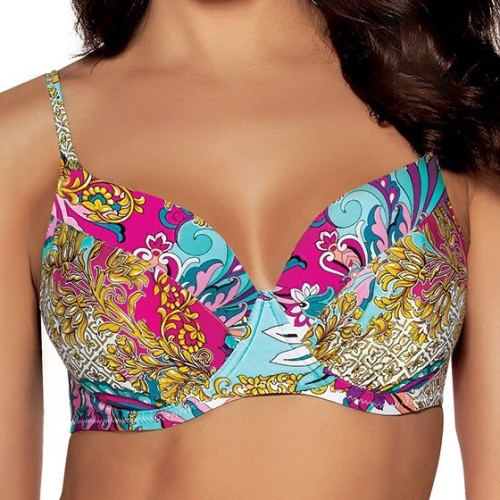 Biustonosz kąpielowy usztywniany Ava SK 172 Turquoise Paisley – ujęcie 2